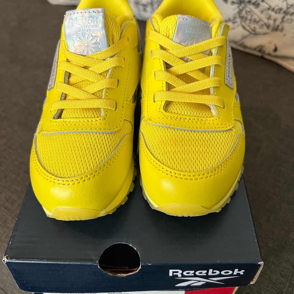 Reebok Classics Kids Bright Yellow Sneakers